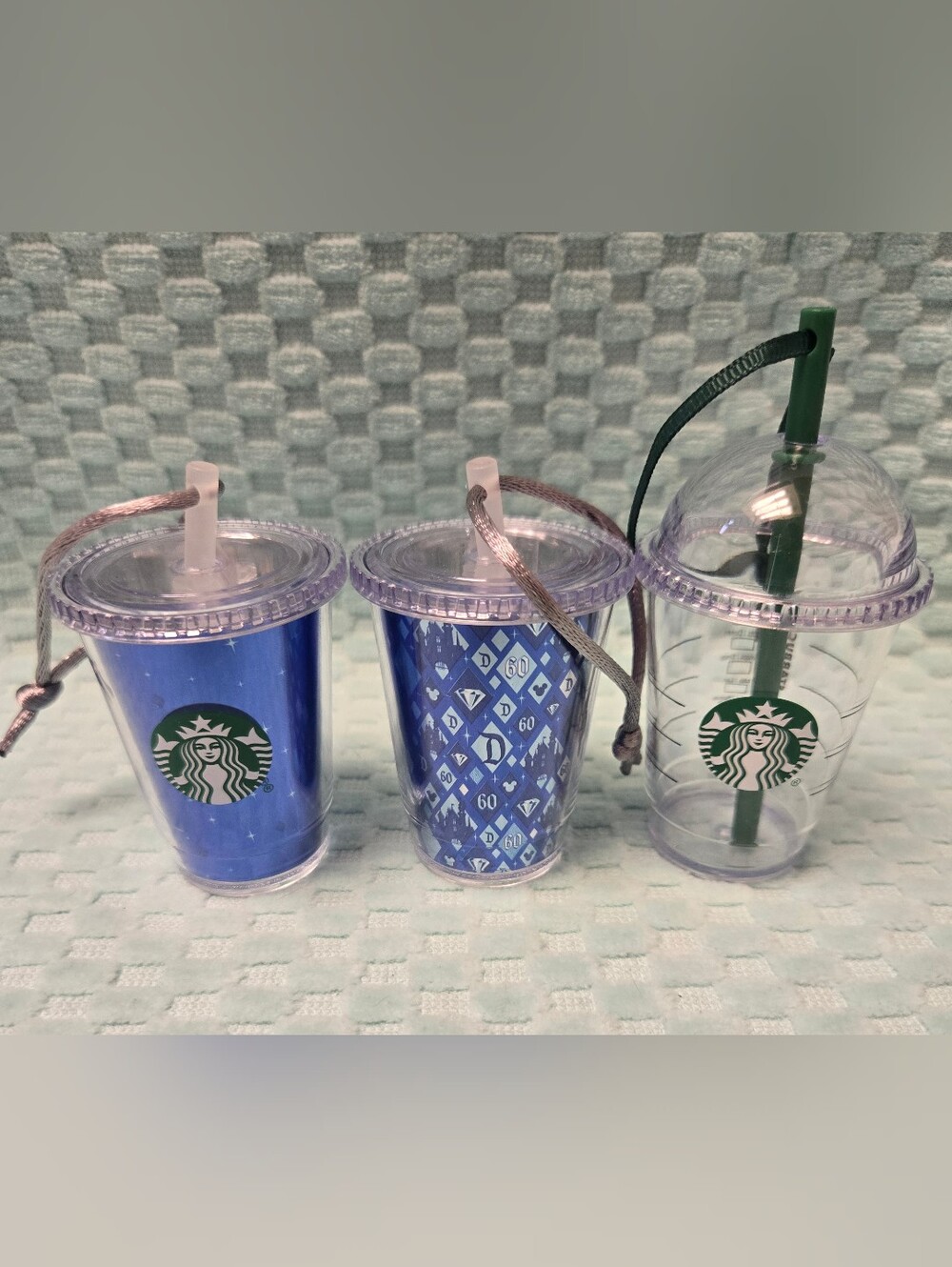 Starbucks Blue and Clear Mini Tumbler Set